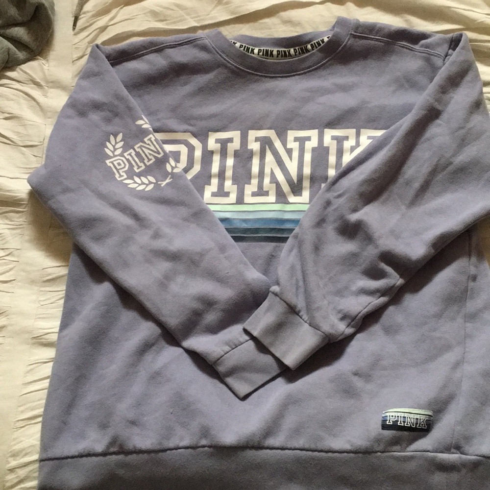 VS PINK: Lavender Crew Neck